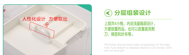 
                                        HAIXIN海兴 家用医药箱药箱急救箱 药物收纳箱塑料整理箱收纳 大号颜色随机发EA004 其他                