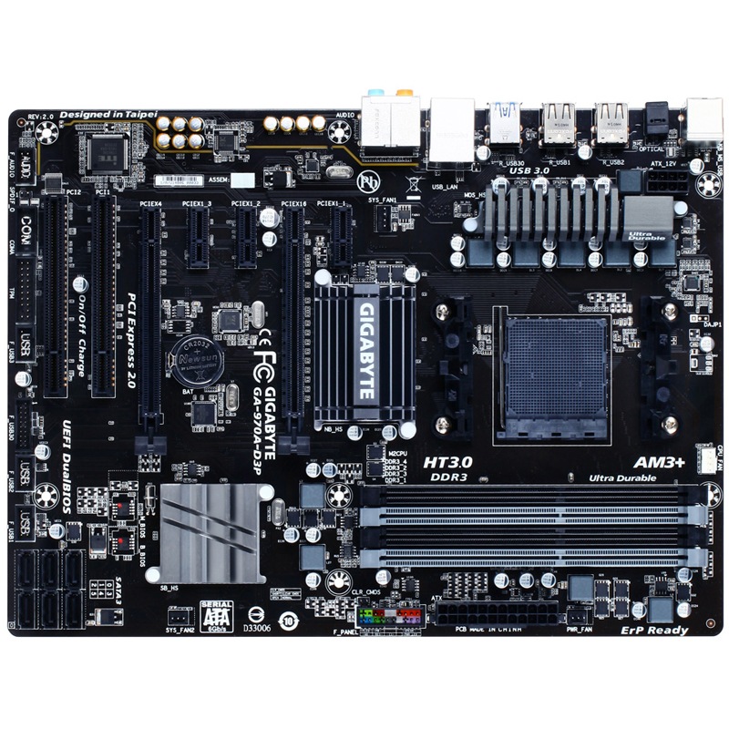 技嘉（GIGABYTE）970A-D3P主板 (AMD...
