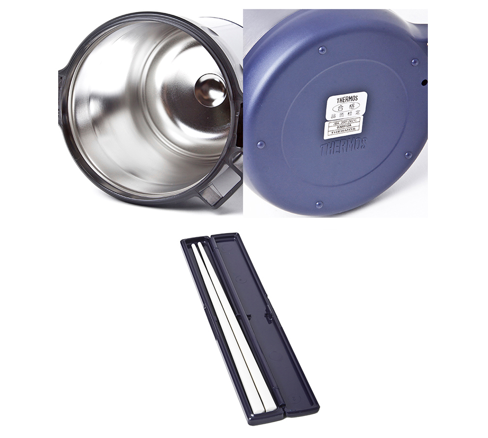 THERMOS/膳魔师 保温饭盒便当盒晚餐日式手提保温桶JBA-2001-NVY 2L