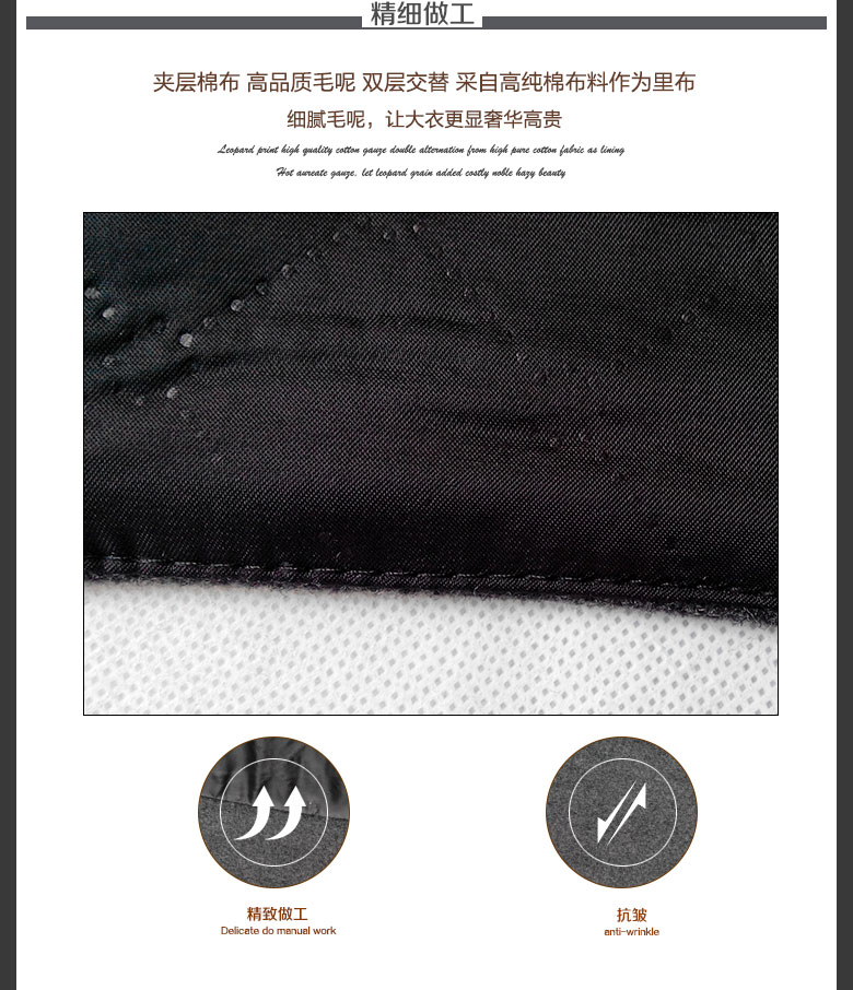 美戈臻品 2015冬装新款大码毛呢大衣外套女 灰色 XL 建议130-145斤穿