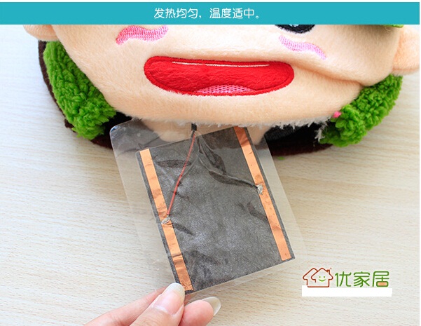圣羽USB暖手鼠标垫 绿色大兵