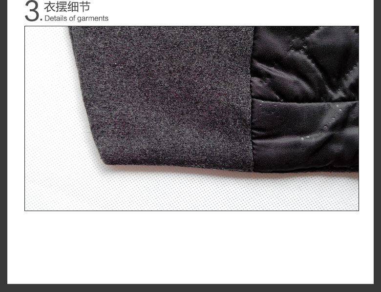 美戈臻品 2015冬装新款大码毛呢大衣外套女 灰色 XL 建议130-145斤穿