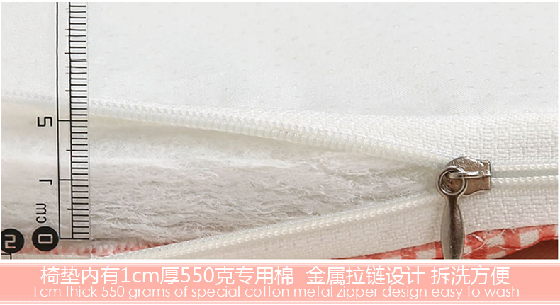 田园风光 布艺蕾丝餐桌布椅套台布椅垫 千朵玫瑰系列-红色 坐垫+靠背垫1人位