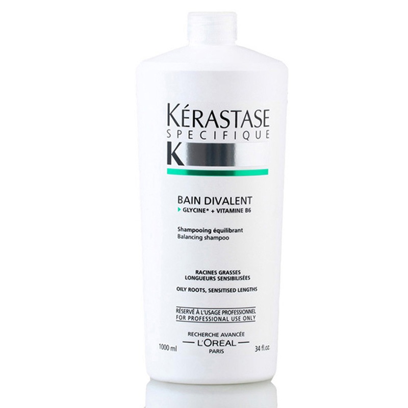 卡诗（KERASTASE）双重功能洗发水1000ml(油性头皮干性发质)