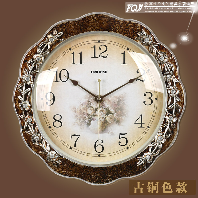 
                                        屯奇居（TQJ） 金属镇宅欧式时钟表客厅座钟创意坐钟吉祥摆件时尚静音台面钟 款式二                