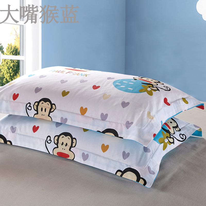 俞唐枕套一对纯棉48*74cm单人全棉枕头套 动物王国 48*74cm枕套一对