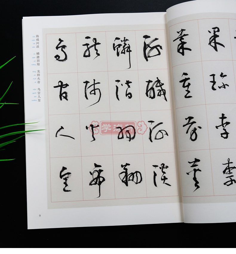 毛笔隶书字帖 附简体旁注汉语拼音旁注张海草书作品鉴赏 西泠印社出