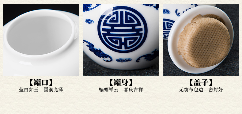 雅集陶瓷茶具套装功夫茶 景德镇白瓷茶道套装 带竹茶盘茶海