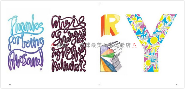 stickerbomb letters 字母贴纸 字体设计 图形图案 平面设计书籍