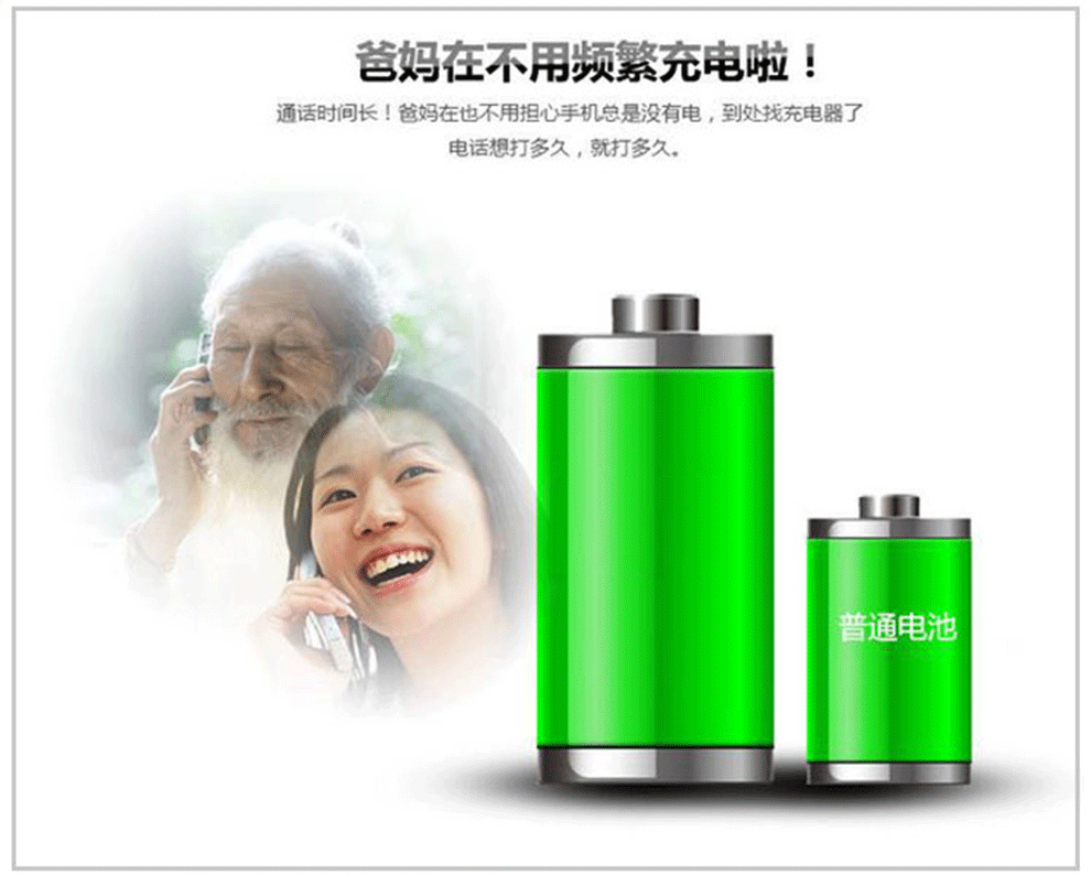 E.XUN CM288 联通/移动2G老人手机 双卡双待 黑色