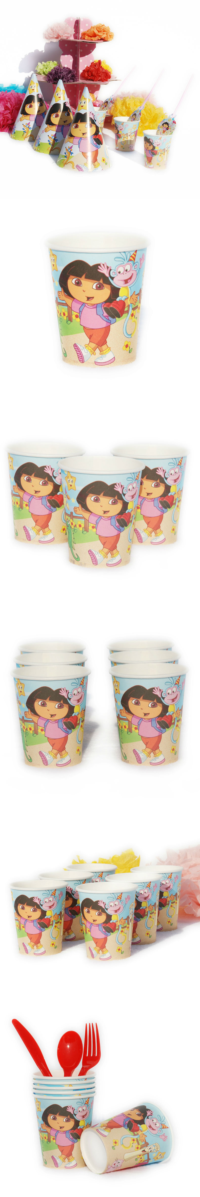
                                        孩派/生日派对/派对用品/聚会用品/Dora多拉主题杯/6个                