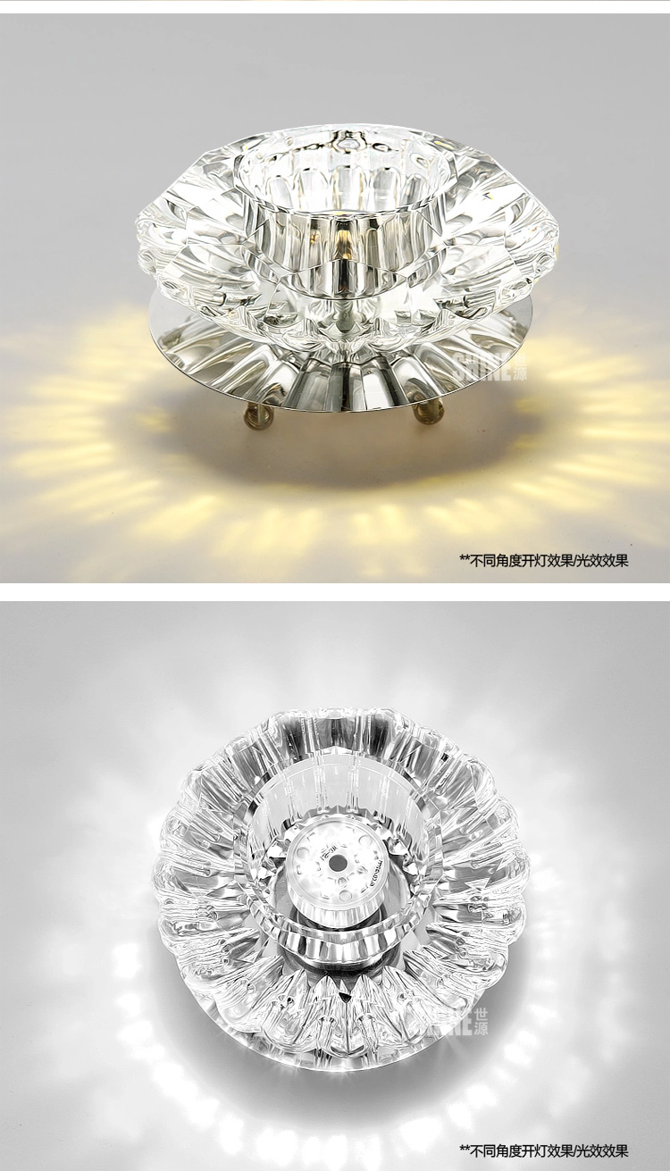 世源 LED筒灯射灯3W客厅背景墙天花灯 开孔6.0-9.0公分 CL9095 暖白光3W暗装