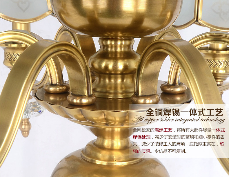 
                                        卡农欧式铜灯楼梯灯 大堂全铜大吊灯 全铜复式楼灯 客厅吊灯                