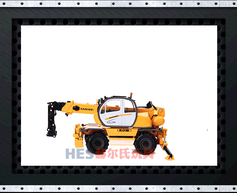 凯迪威工程合金汽车模型 工地修路挖掘机铲车起重机铺路机建筑车仿真