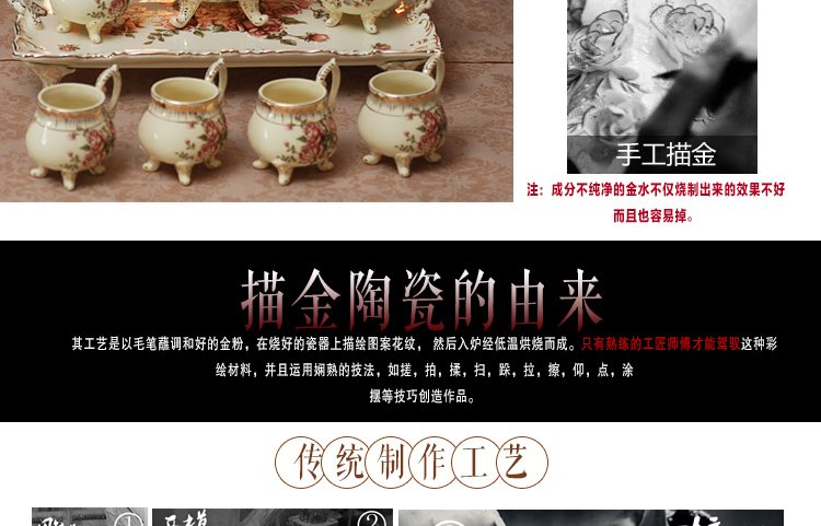 
                                        英伦欧堡 结婚礼物时尚实用新婚礼品婚庆家居饰品创意摆件陶瓷欧式茶具套装                