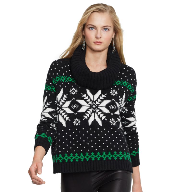 拉夫劳伦(ralph lauren) 商品名称 snowflake turtleneck sweater
