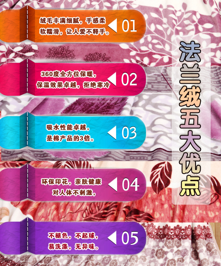 
                                        青未了超柔法兰绒毛毯毯子空调毯 黑白豹纹 200*230cm                