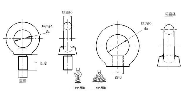 标准 镀锌吊母/吊环螺母/圆环螺母/圆圈螺母m6m8m10m12m14m16 系列 m6