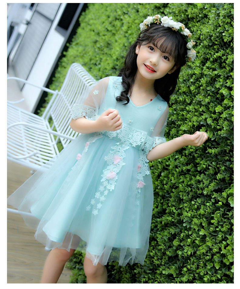 班莲奴- 4小女孩10-12岁穿的夏天衣服5女童6儿童装连衣裙中大童15公主