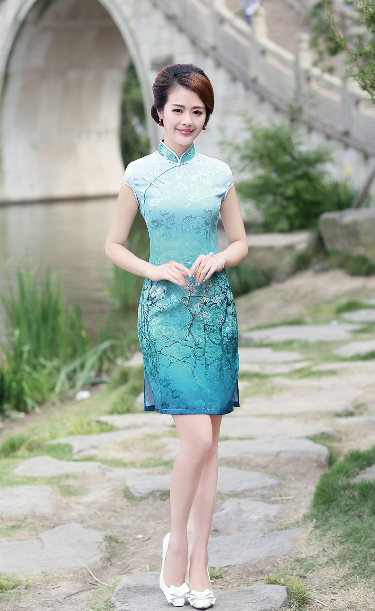 According to Tony BLAIR's 2015 new summer Korean beauty with semi-classic style stamp China wind qipao stylish dress suit de A 6 11 #8892 XXL pictures, price, brand platters! Elections are good character, the national distribution, so why buy now enjoy more preferential! Health