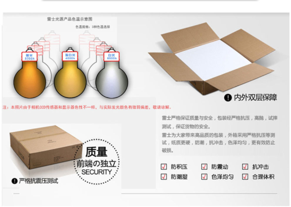雷士照明NVC LED筒灯射灯 一体化防雾护眼天花灯具 过道客厅吊顶灯 13系列 4W开孔65白光LED133