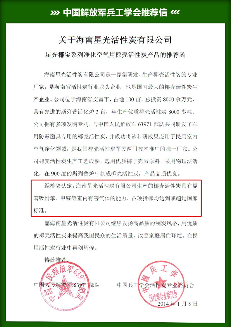 海南星光椰壳活性炭 家用净化空气除甲醛新房装修快速入住 去异味吸附碳包经济装2000g