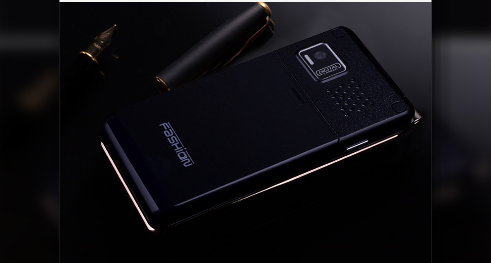 欧奇 V18 移动/联通2G 翻盖老人手机 双卡双待 咖啡 官方标配