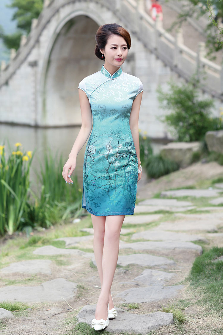 According to Tony BLAIR's 2015 new summer Korean beauty with semi-classic style stamp China wind qipao stylish dress suit de A 6 11 #8892 XXL pictures, price, brand platters! Elections are good character, the national distribution, so why buy now enjoy more preferential! Health