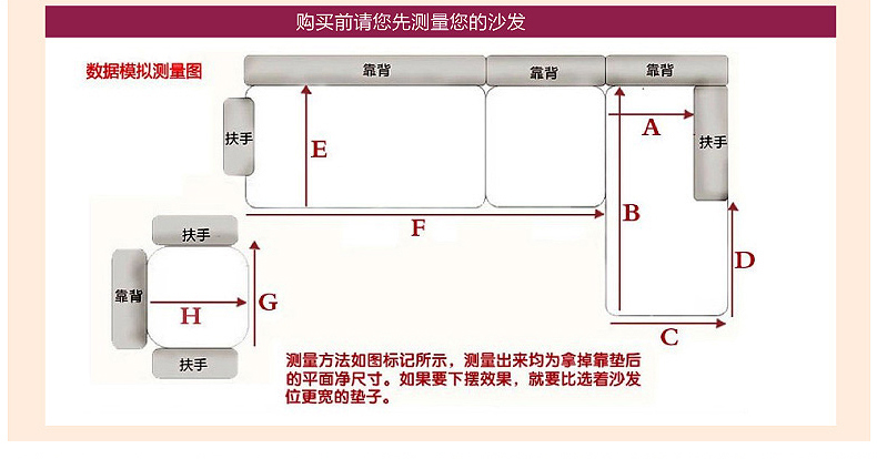 云蔻沙发垫棉麻四季通用防滑坐垫简约格子加厚垫子 简约时光-蓝色包边 扶手垫/靠背垫60*80cm