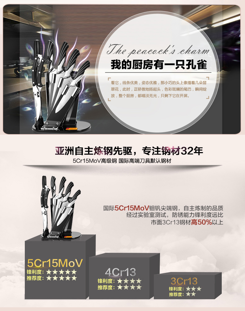 
                                        
                                        十八子作 菜刀 菜板厨具刀具大套装12件套 304不锈钢厨具铲勺砧板组合 狗年京东定制                