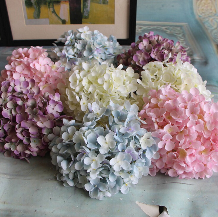*大号圆碎绣球花头 仿真绣球花diy手工绣球婚庆绣球 白色_现价-1元