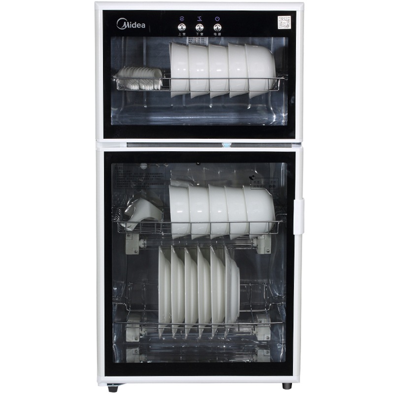 美的（Midea）家用碗柜高温二星级80系列 立式消毒柜 80LG301 