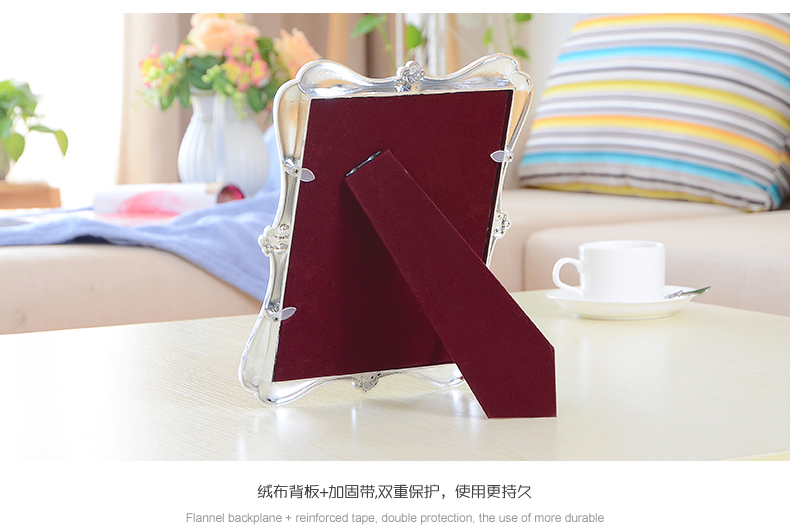 图慕相框摆台 7寸6寸 10寸8寸影楼生活照水晶相框欧式婚纱照珍珠创意 天使树脂相框 7寸
