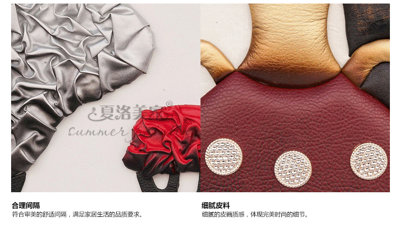 夏洛美家手工浮雕立体皮画 客厅书房卧室走廊客房酒吧沙发背景挂画无框画油画立体画装 千姿百态 100*200