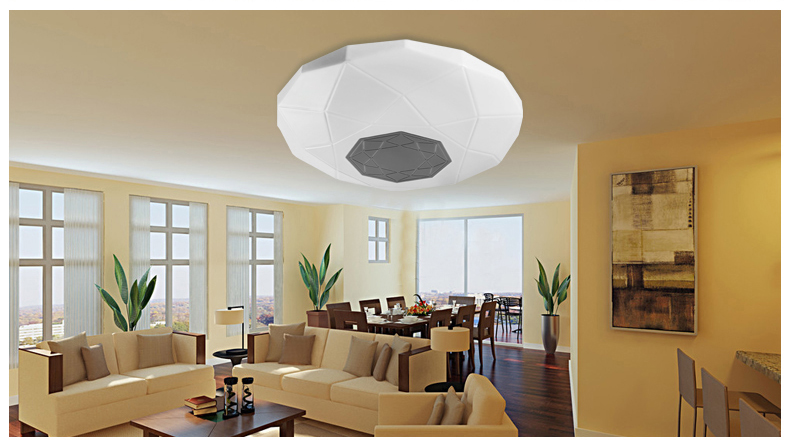 立莱leelite 水立方轻简别致LED吸顶灯 卧室灯客厅灯 24W-冷白光6500K