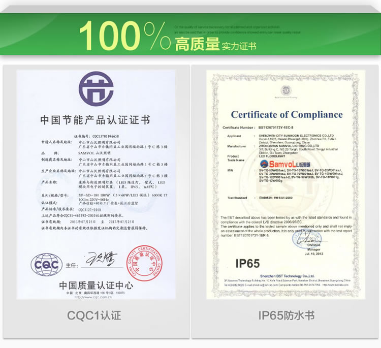 
                                        山沃照明led工矿灯100W大功率节能工矿灯工厂照明灯室内用灯 正白光                