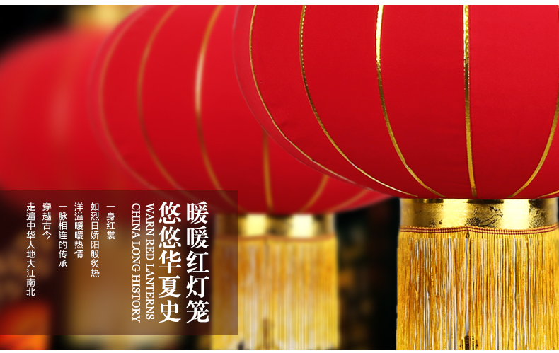 
                                        吉善缘 金边新年挂饰大红灯笼春节装饰品 过年婚庆公司开业灯笼年货（标价为单个） 100#花开富贵                