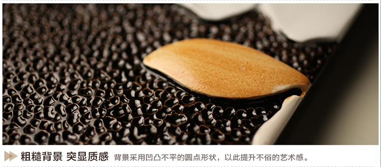 
                                        福雕家饰（RELIFE） 现代客厅装饰画沙发背景墙壁画餐厅画浮雕3d立体四联挂画 无框小清新风格 黑白色 现货 40*40*4                