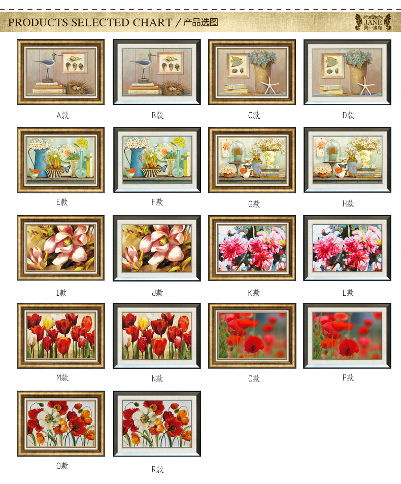 挡电箱画推拉电表箱遮挡画欧式壁画配电箱遮画隐藏电闸盒 电表箱装饰画 A款 54*70
