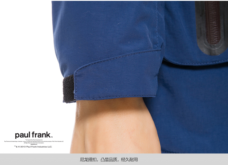 paulfrank大嘴猴2015春季新款女式防风防水加厚长款棉服paulfrank正品 藏青色 XL
