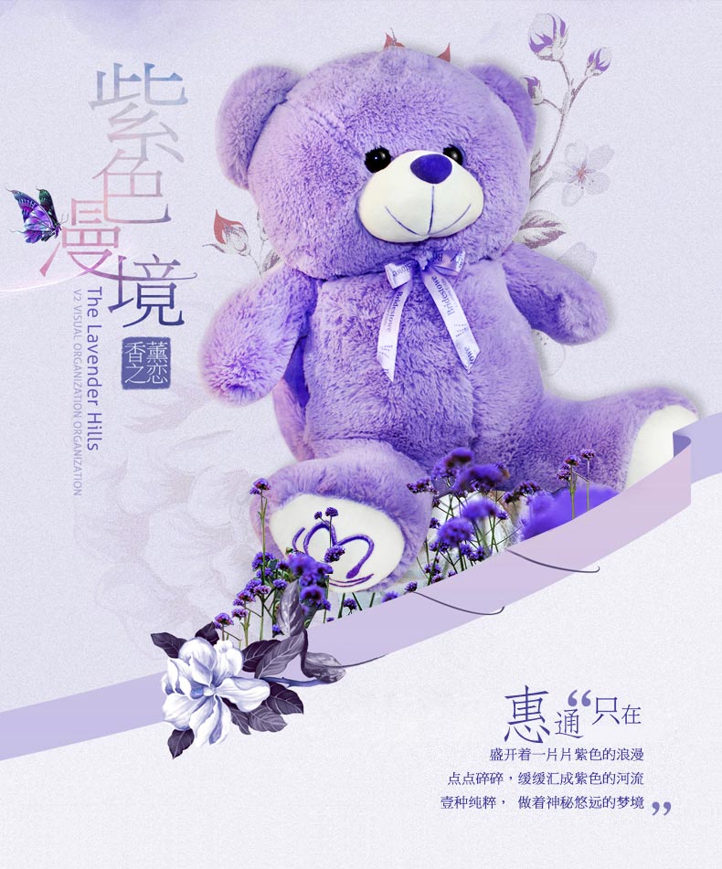 惠通热水袋充电暖手宝已注水小熊抱枕暖水袋卡通毛绒电暖宝 大熊