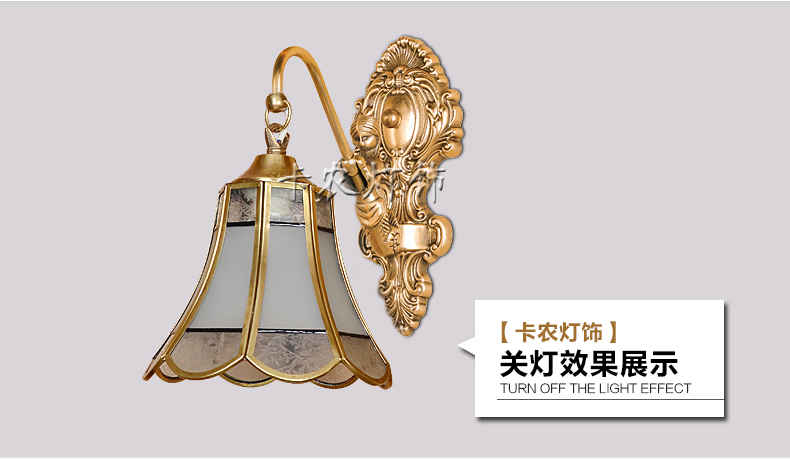 卡农灯饰全铜镜前灯简约现代欧式奢华卫生间浴室典雅仙女造型 单头壁灯