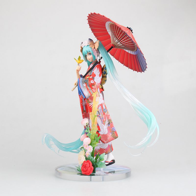 初音未来miku花色衣浴衣和服18盒装手办模型生日礼物