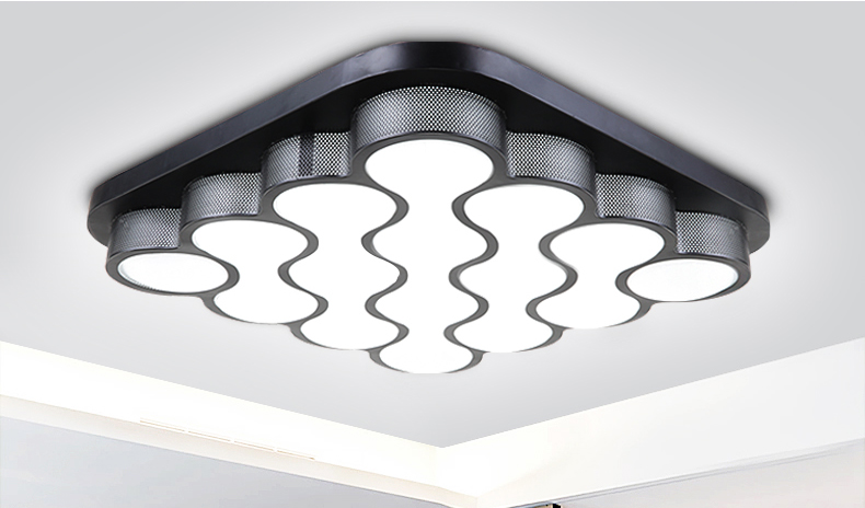 文卉电灯led吸顶灯客厅灯 卧室灯具 现代简约