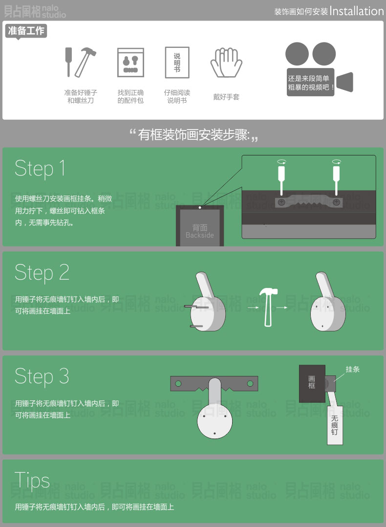 贝占风格 薄荷谷 现代清新创意客厅沙发餐厅巨幅组合装饰画高档壁画挂画 整套黑框