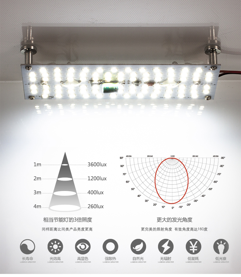 
                                                            莱维（lionway） LED吸顶灯改造灯板led灯板长条灯泡吸顶灯节能灯改造led灯板 10瓦/方形 正白                