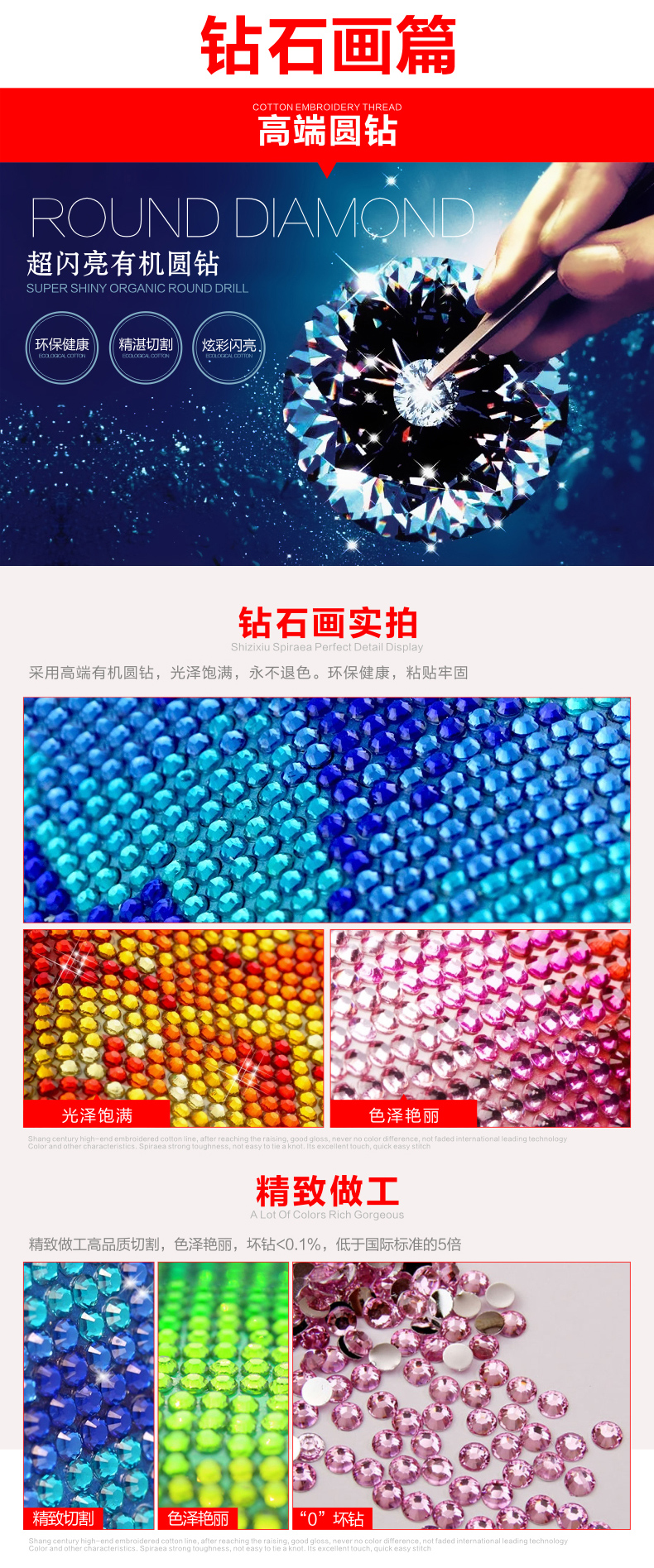 
                                        尚世纪十字绣3D客厅大画印花 5D钻石画满钻圆钻钻石绣卧室花开富贵金孔雀 棉线版非满绣140*54cm                