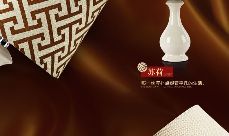 凡丁堡现代简约台灯卧室床头冰裂纹陶瓷可调光灯具婚庆装饰灯260 苏荷 不可调