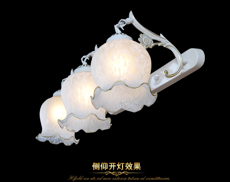 欧式地中海田园镜前灯复古美式卫浴室卫生间灯具6601<a> 6601-3镜前灯
