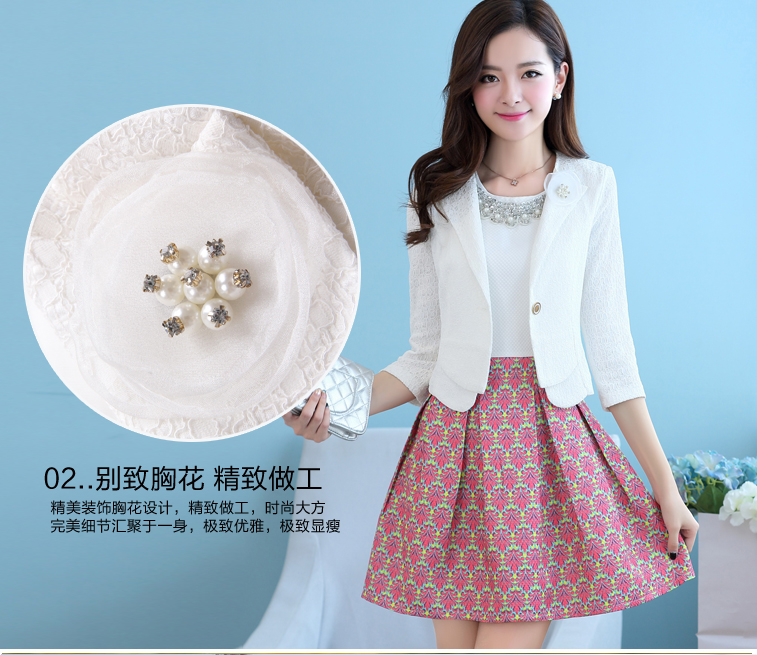 金威猫 2015春秋新款韩版青果领一粒扣小西装女 修身小坎肩女式 白色 L